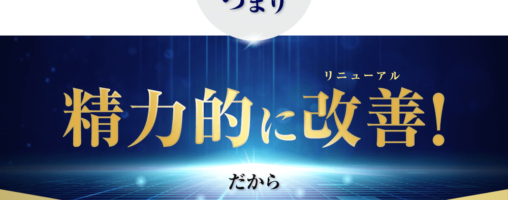 精力的にリニューアル!